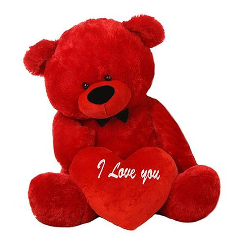 Gros Nounours 50cm avec un coeur "I love you"