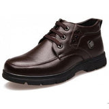 MUHUISEN Male Business Soft Casual Leather Shoes