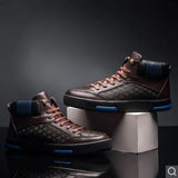 Men High Top British Genuine Leather shoes